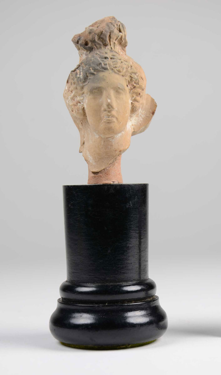 Greek ceramic head